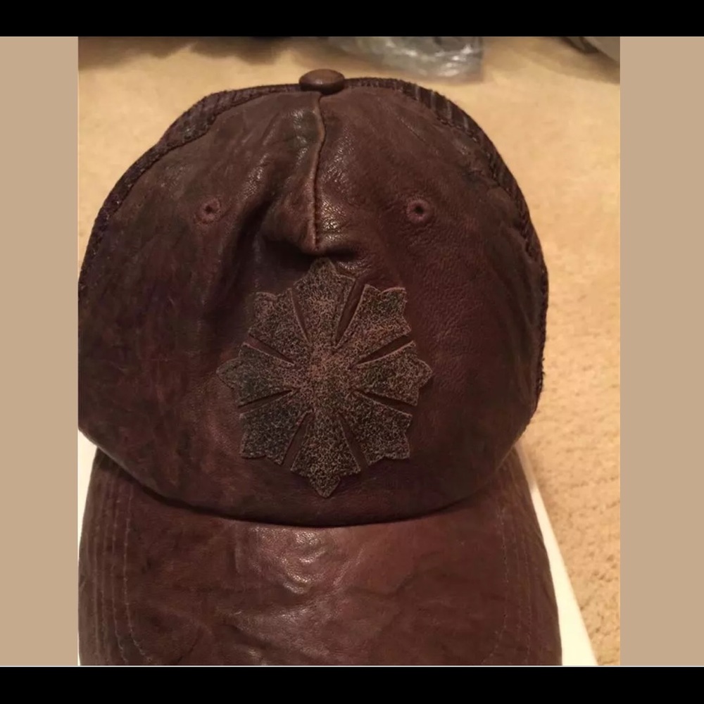 STONE CROWN ADJUSTABLE LEATHER MESH BASEBALL CAP